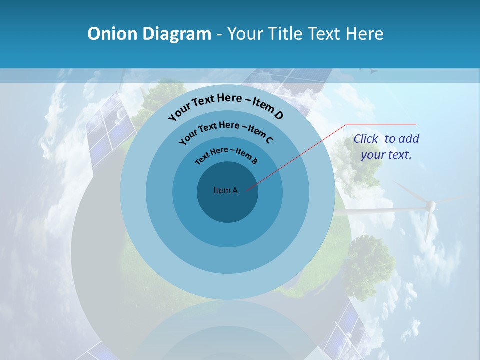 Green Illustration Image PowerPoint Template