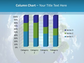 Green Illustration Image PowerPoint Template