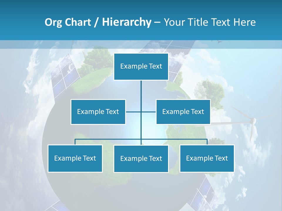 Green Illustration Image PowerPoint Template