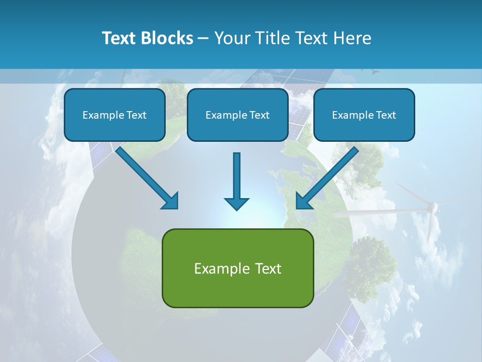 Green Illustration Image PowerPoint Template