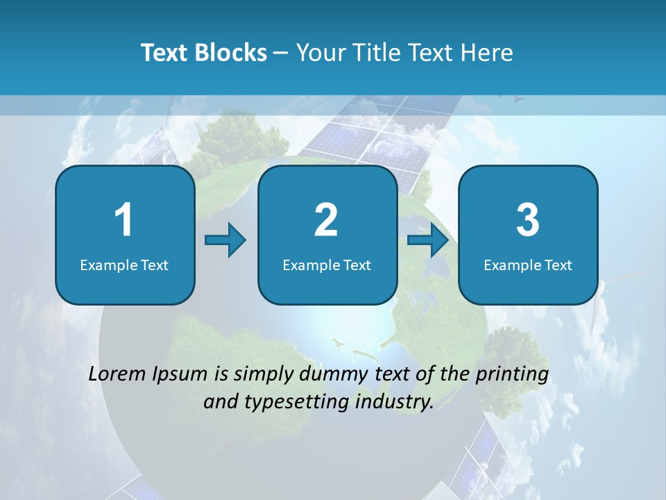 Green Illustration Image PowerPoint Template