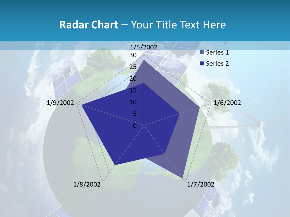 Green Illustration Image PowerPoint Template