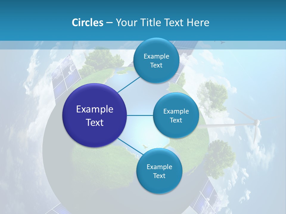 Green Illustration Image PowerPoint Template
