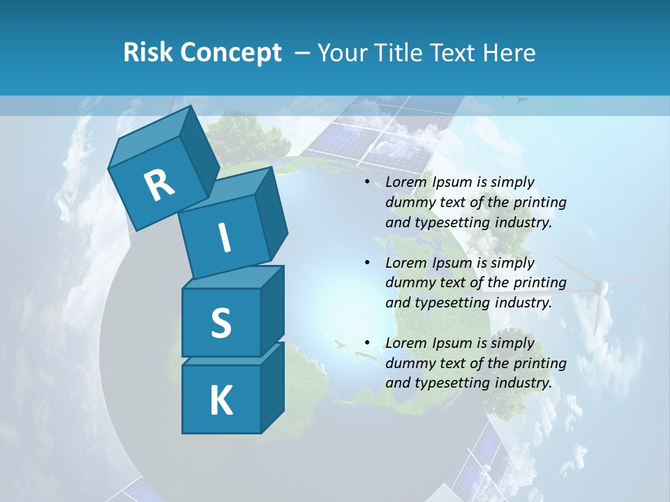 Green Illustration Image PowerPoint Template