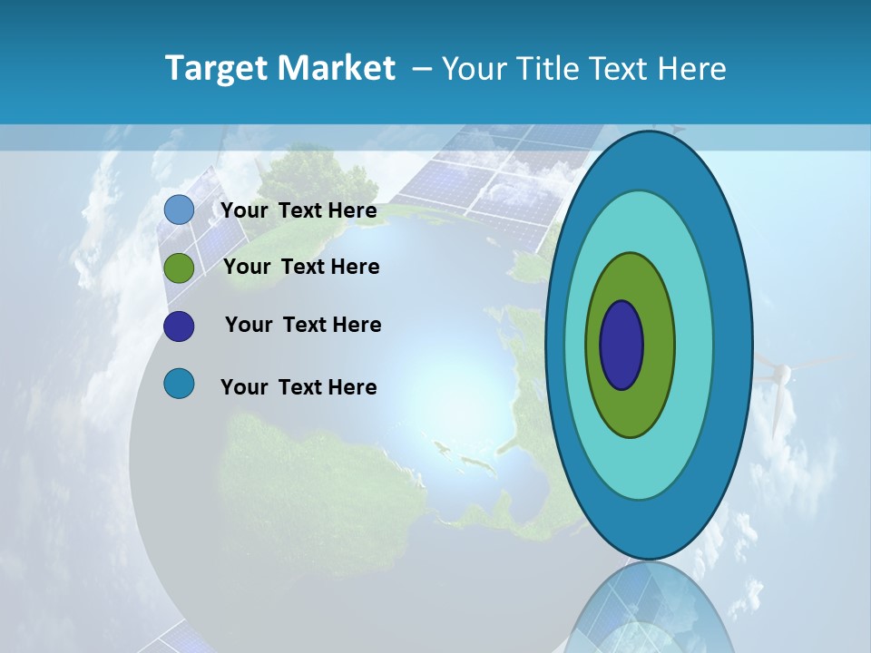 Green Illustration Image PowerPoint Template