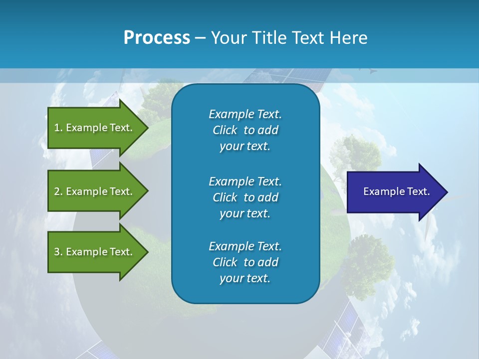 Green Illustration Image PowerPoint Template