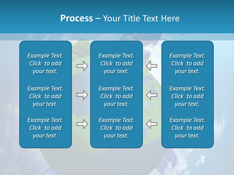 Green Illustration Image PowerPoint Template
