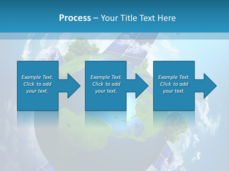 Green Illustration Image PowerPoint Template
