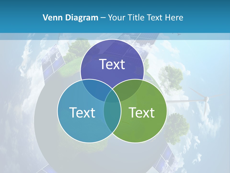 Green Illustration Image PowerPoint Template