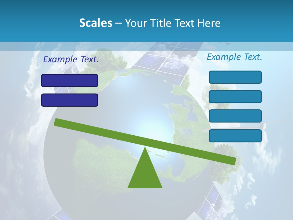Green Illustration Image PowerPoint Template