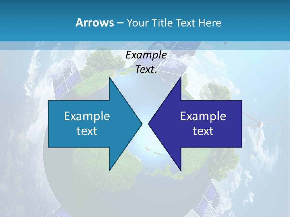 Green Illustration Image PowerPoint Template