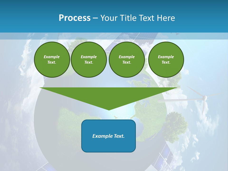 Green Illustration Image PowerPoint Template