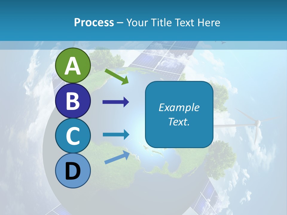 Green Illustration Image PowerPoint Template