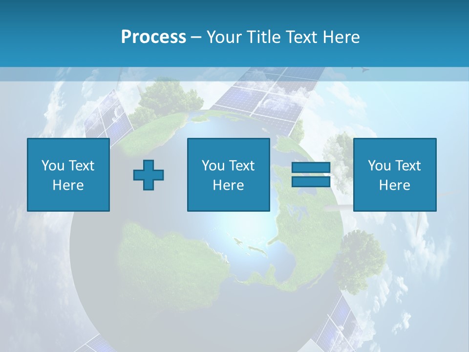 Green Illustration Image PowerPoint Template