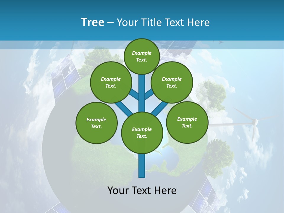 Green Illustration Image PowerPoint Template