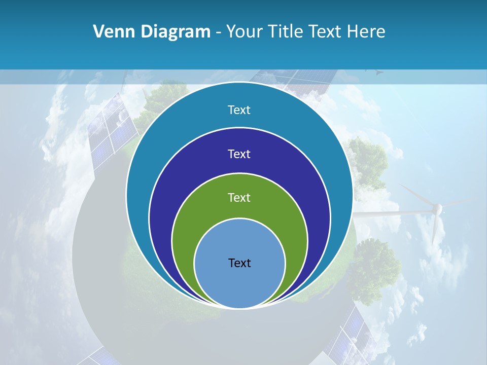 Green Illustration Image PowerPoint Template