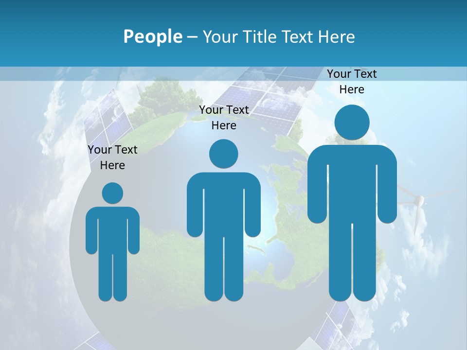 Green Illustration Image PowerPoint Template