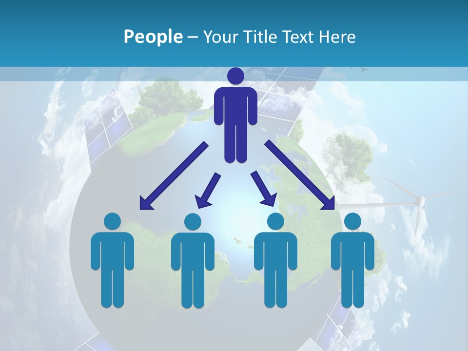 Green Illustration Image PowerPoint Template