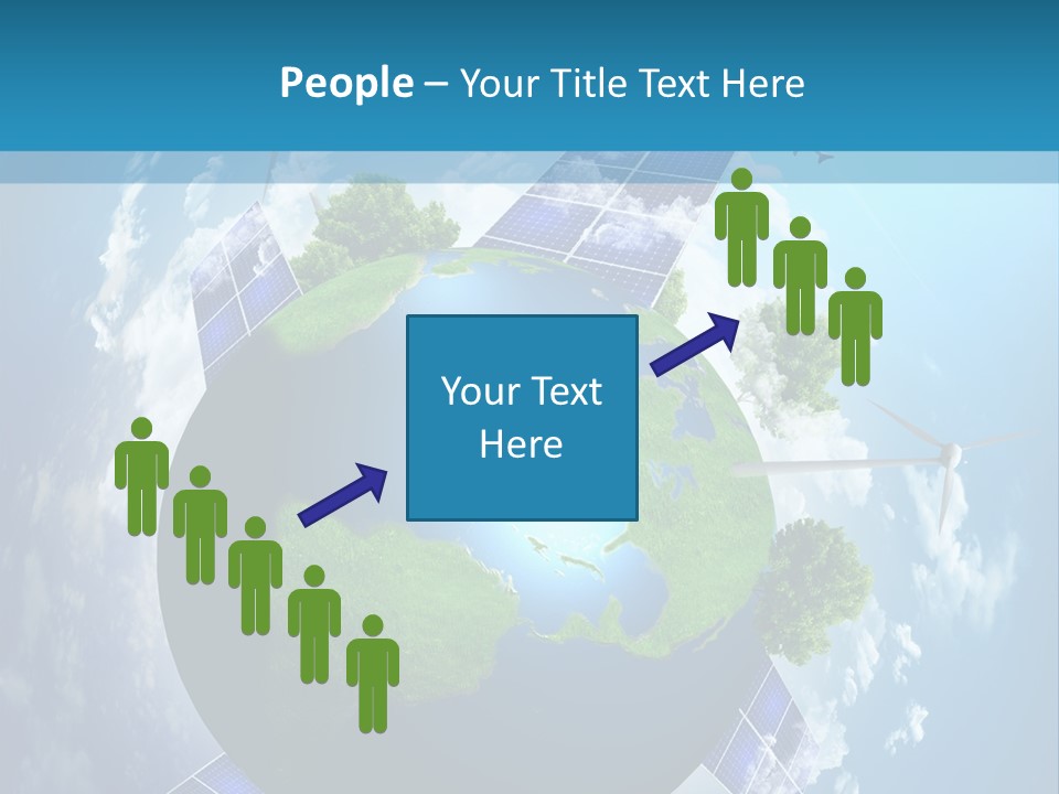 Green Illustration Image PowerPoint Template