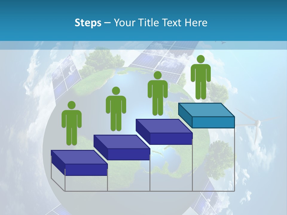 Green Illustration Image PowerPoint Template