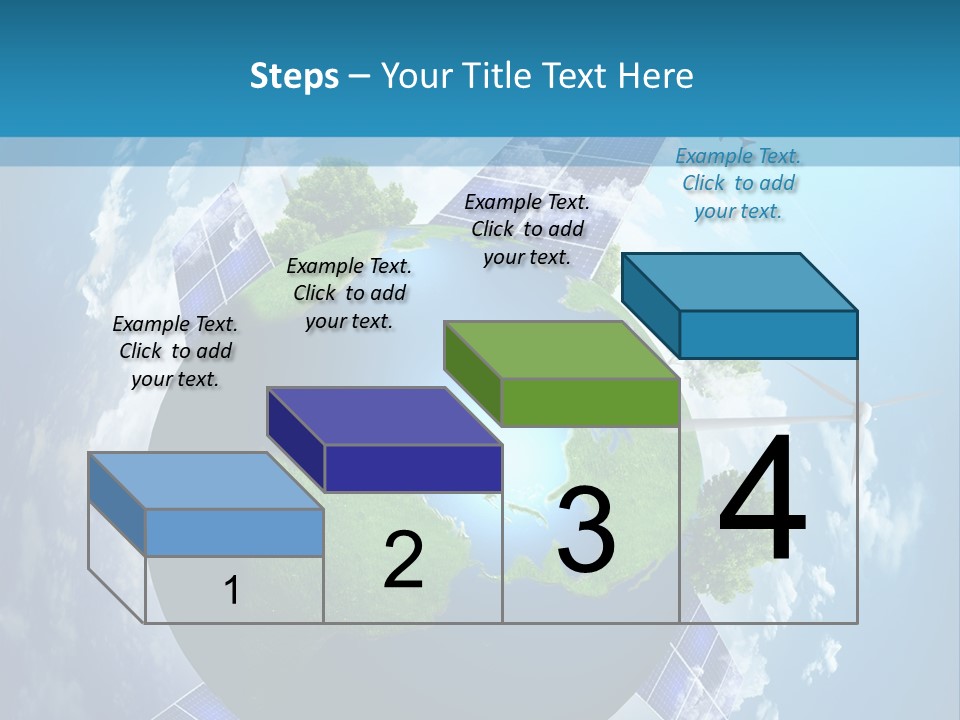 Green Illustration Image PowerPoint Template