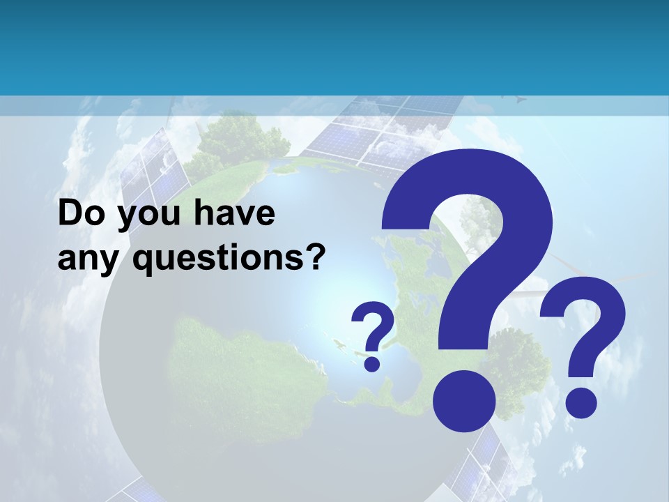 Green Illustration Image PowerPoint Template