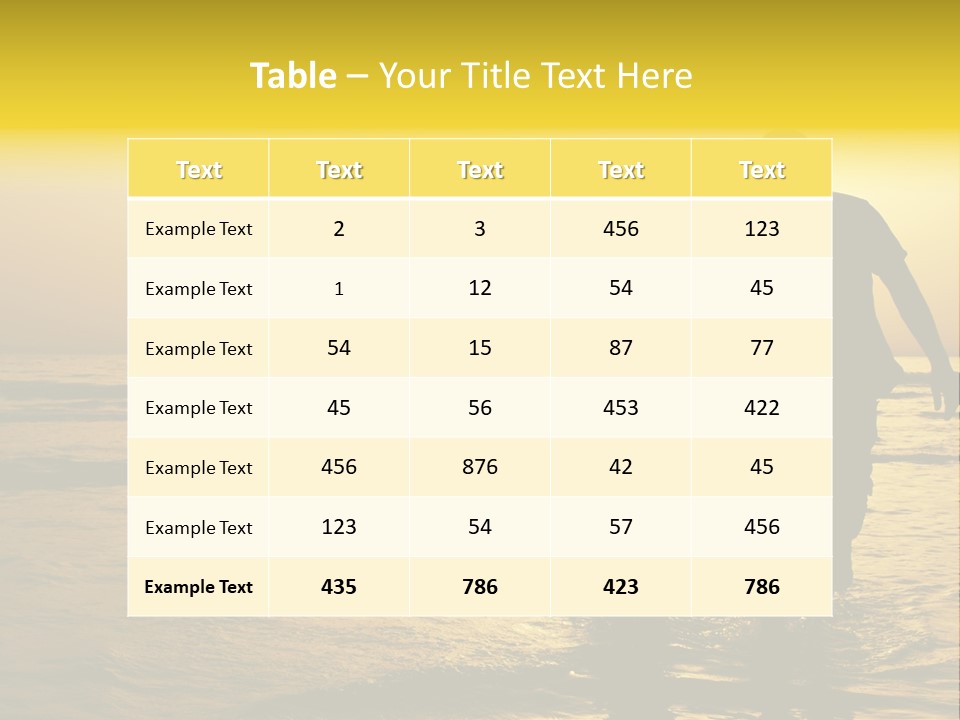 Enjoyment  Sky PowerPoint Template