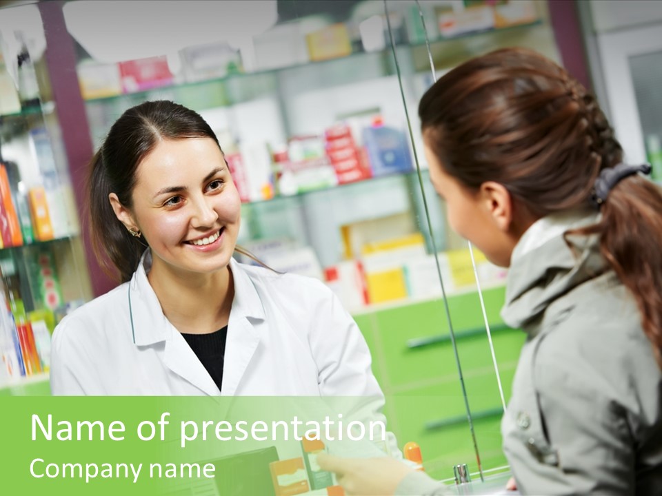 Doctor Medication Seller PowerPoint Template