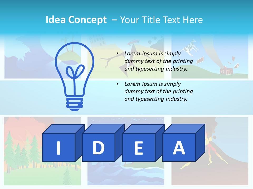 Force Tornado Natural PowerPoint Template