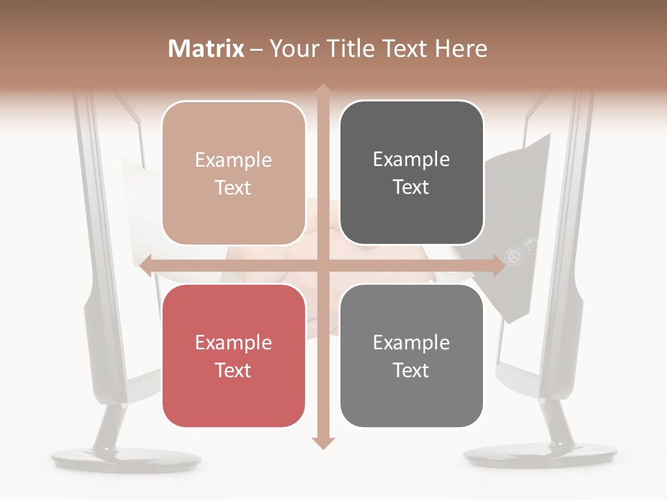 Icon Office Partnership PowerPoint Template