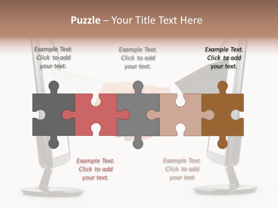 Icon Office Partnership PowerPoint Template