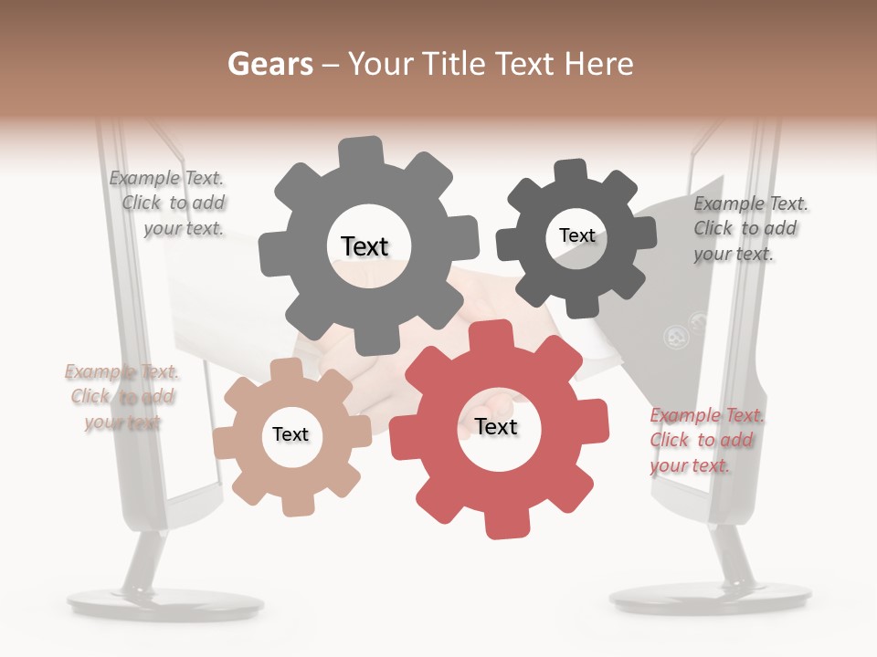 Icon Office Partnership PowerPoint Template