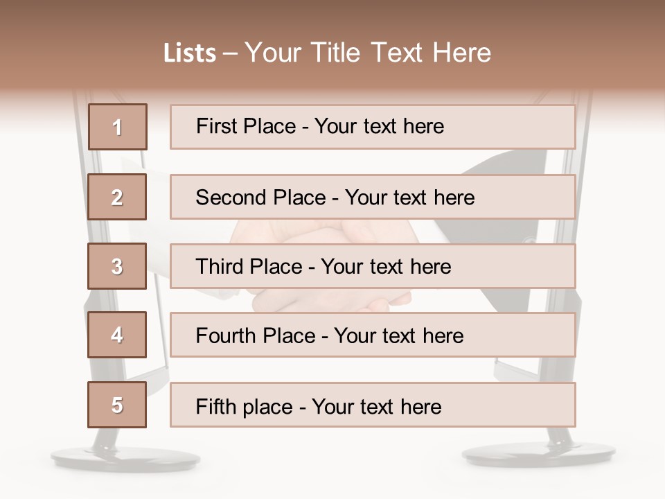 Icon Office Partnership PowerPoint Template