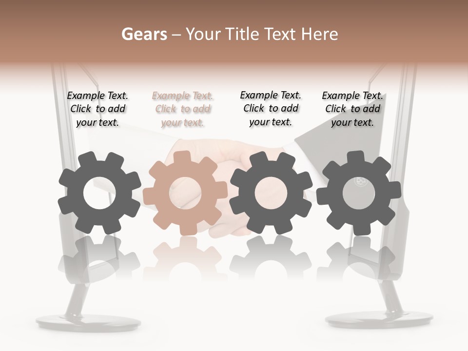 Icon Office Partnership PowerPoint Template