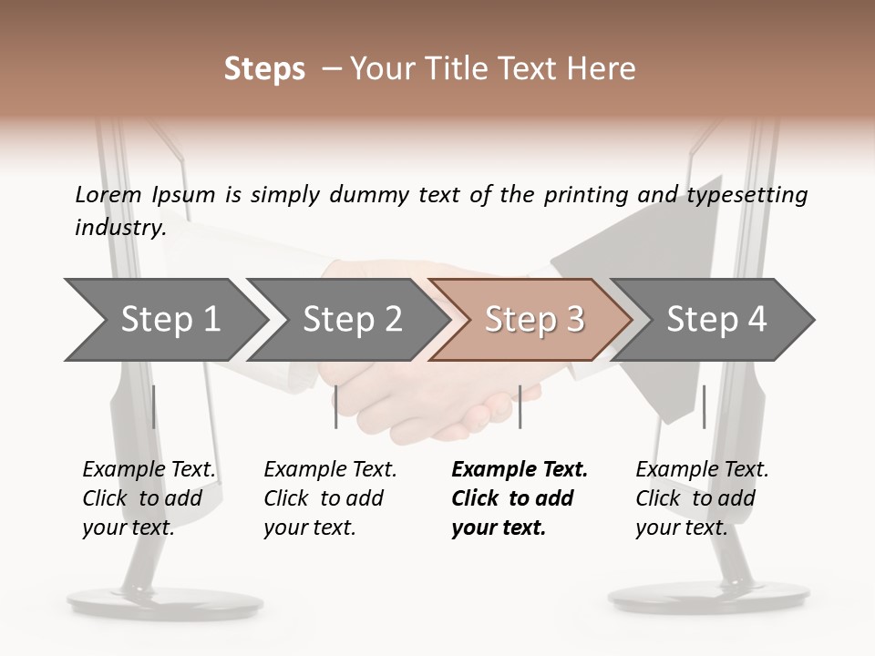 Icon Office Partnership PowerPoint Template