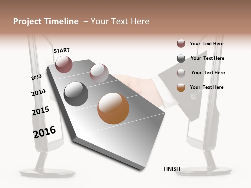 Icon Office Partnership PowerPoint Template