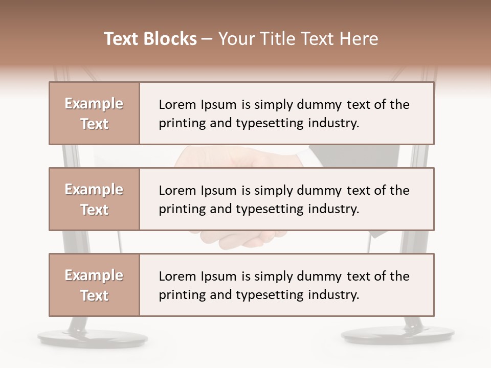 Icon Office Partnership PowerPoint Template