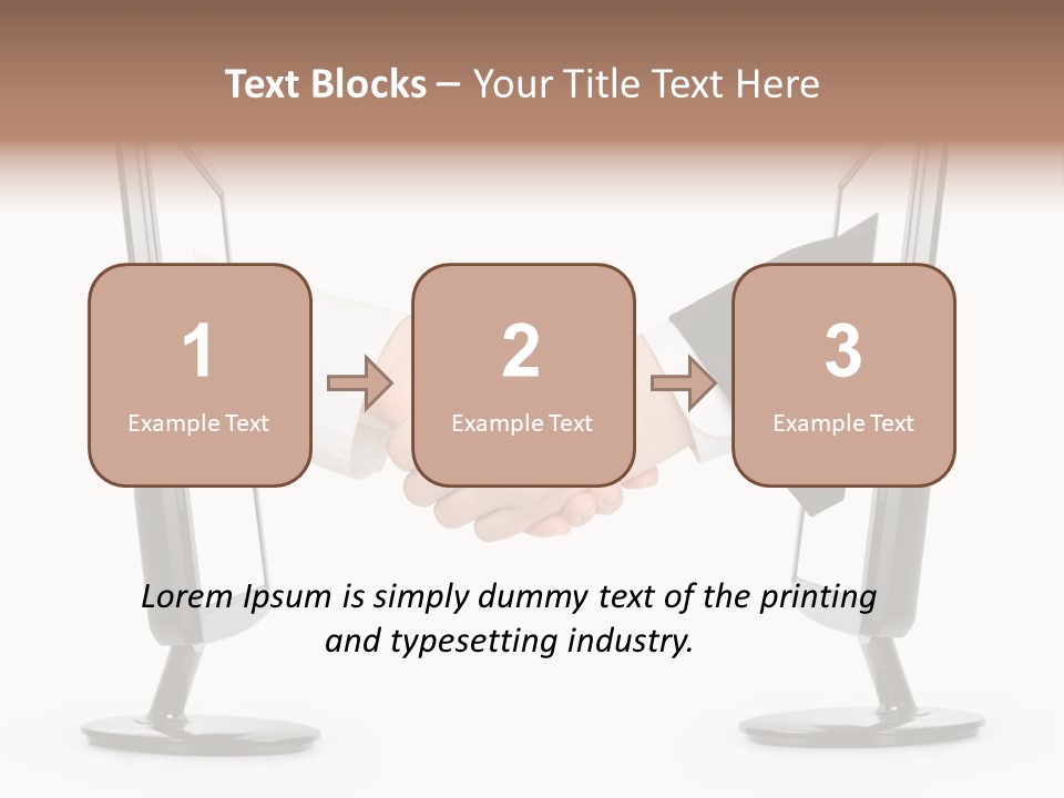 Icon Office Partnership PowerPoint Template