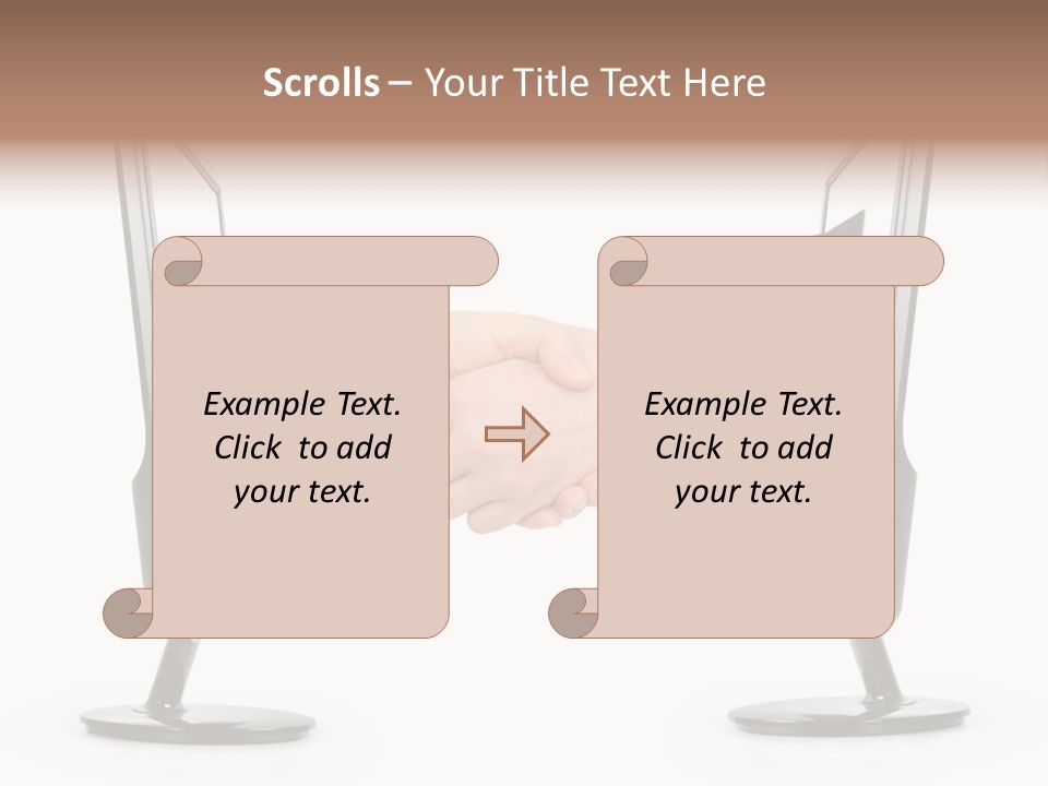 Icon Office Partnership PowerPoint Template