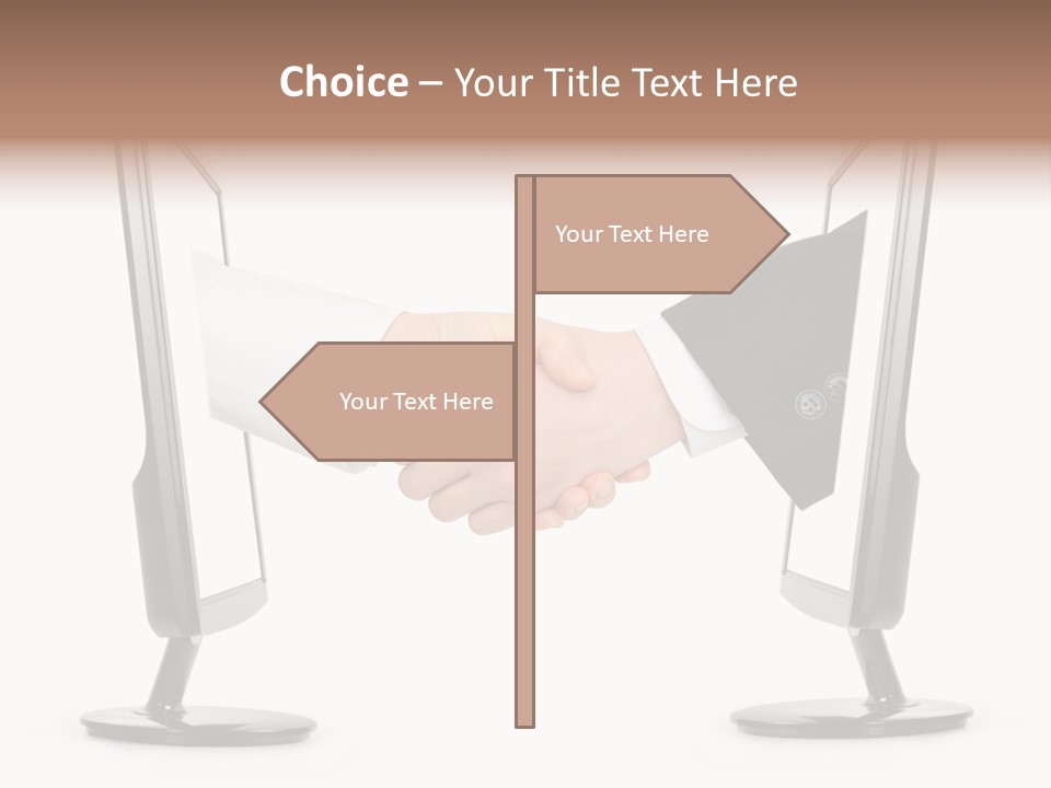 Icon Office Partnership PowerPoint Template