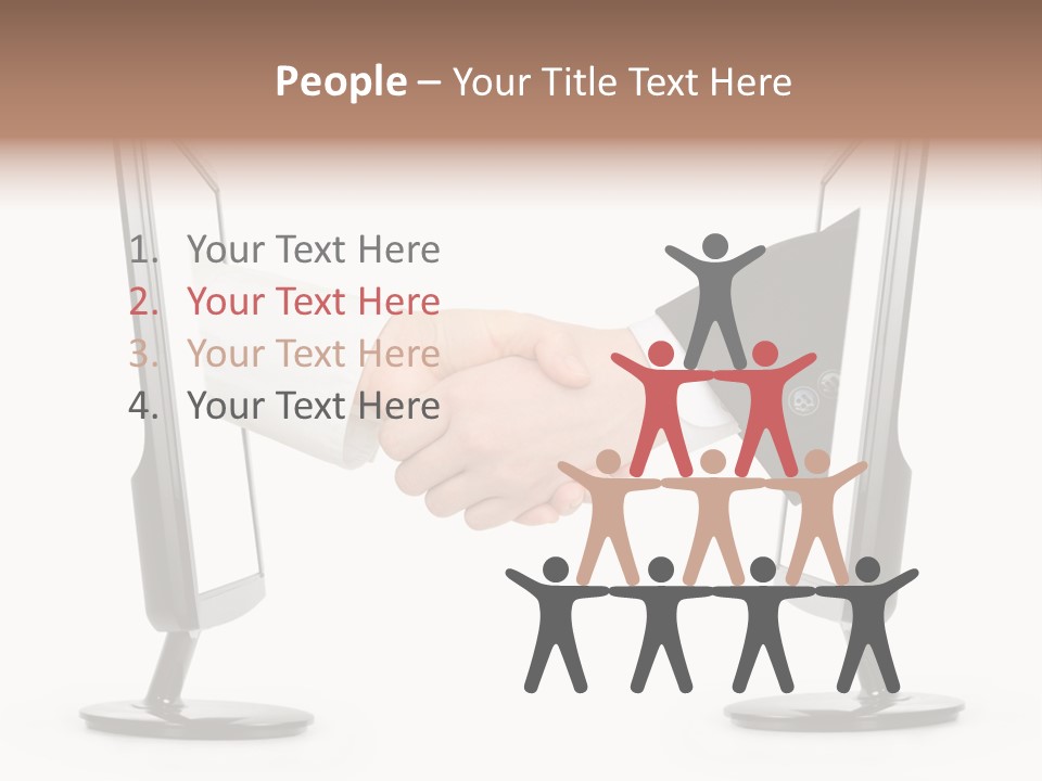 Icon Office Partnership PowerPoint Template