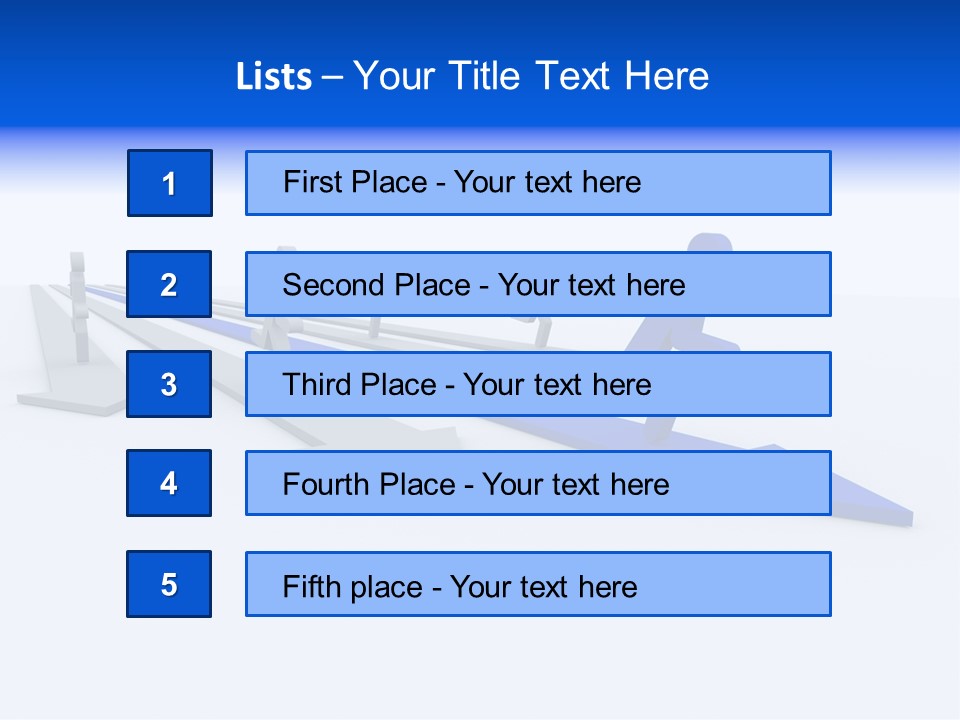 Champion Run Idea PowerPoint Template