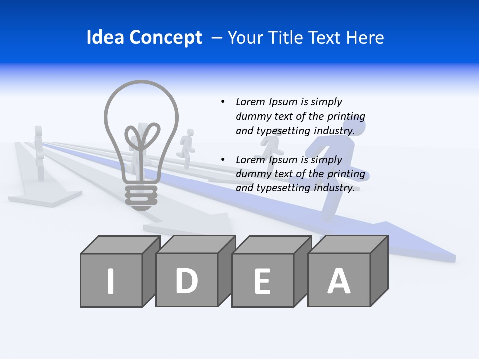 Champion Run Idea PowerPoint Template