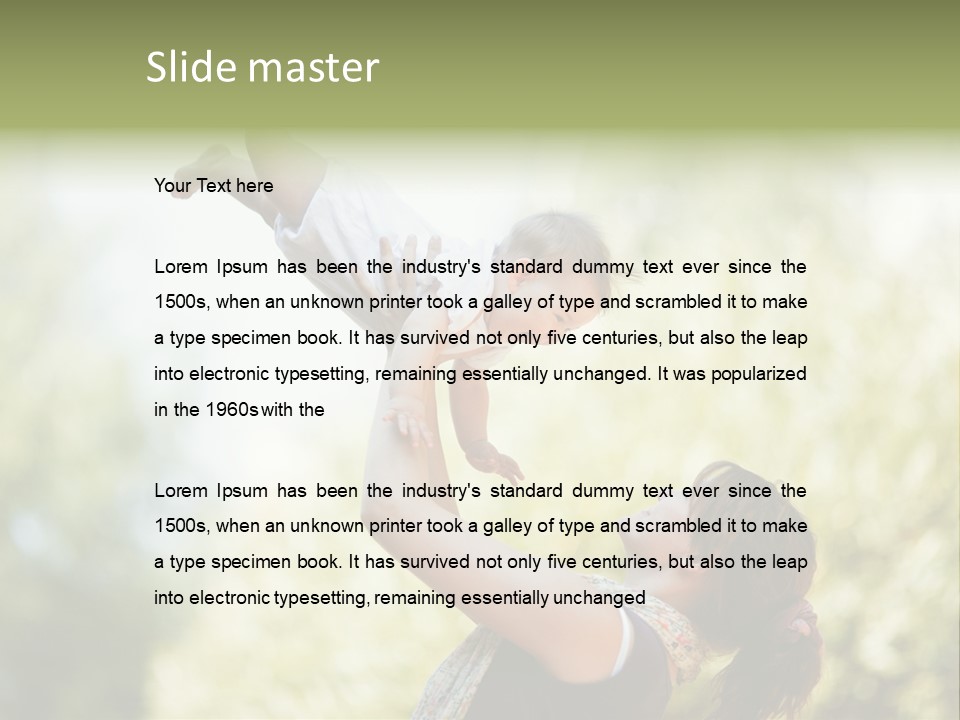 Smile Joyful Daughter PowerPoint Template