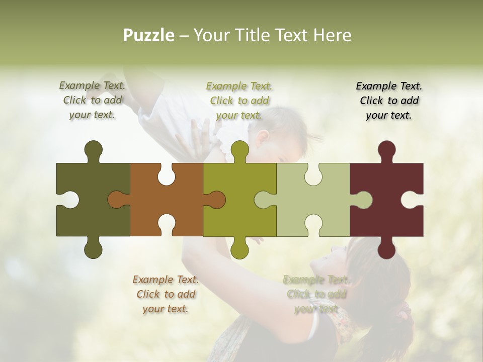 Smile Joyful Daughter PowerPoint Template