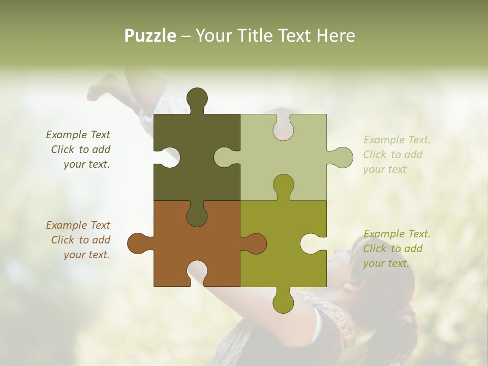 Smile Joyful Daughter PowerPoint Template