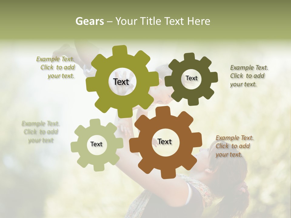 Smile Joyful Daughter PowerPoint Template