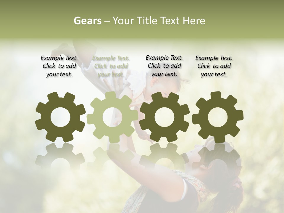 Smile Joyful Daughter PowerPoint Template