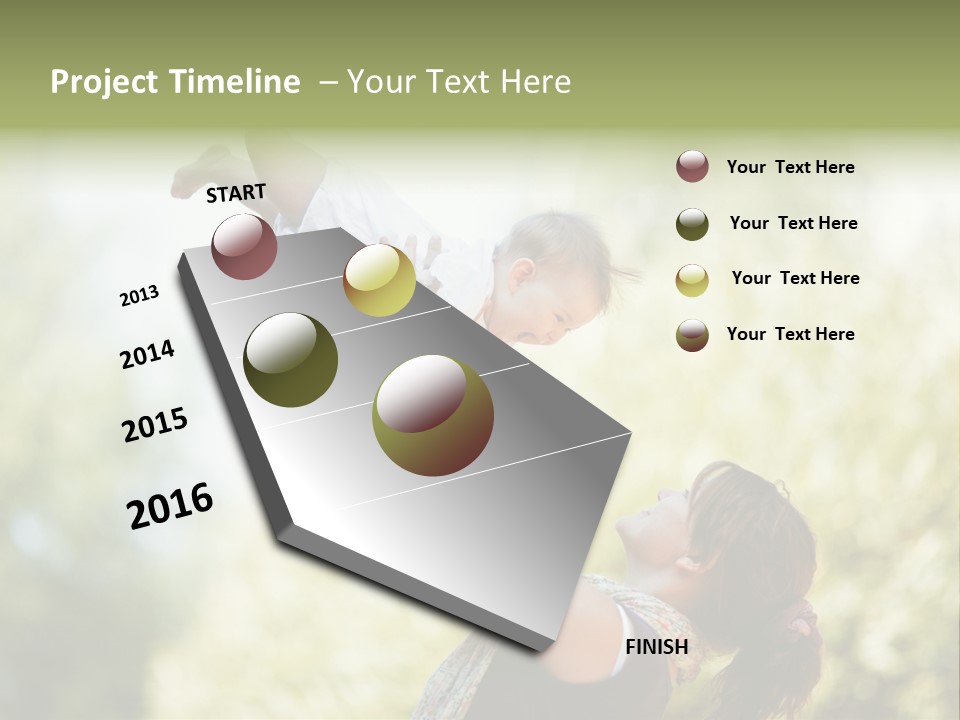 Smile Joyful Daughter PowerPoint Template