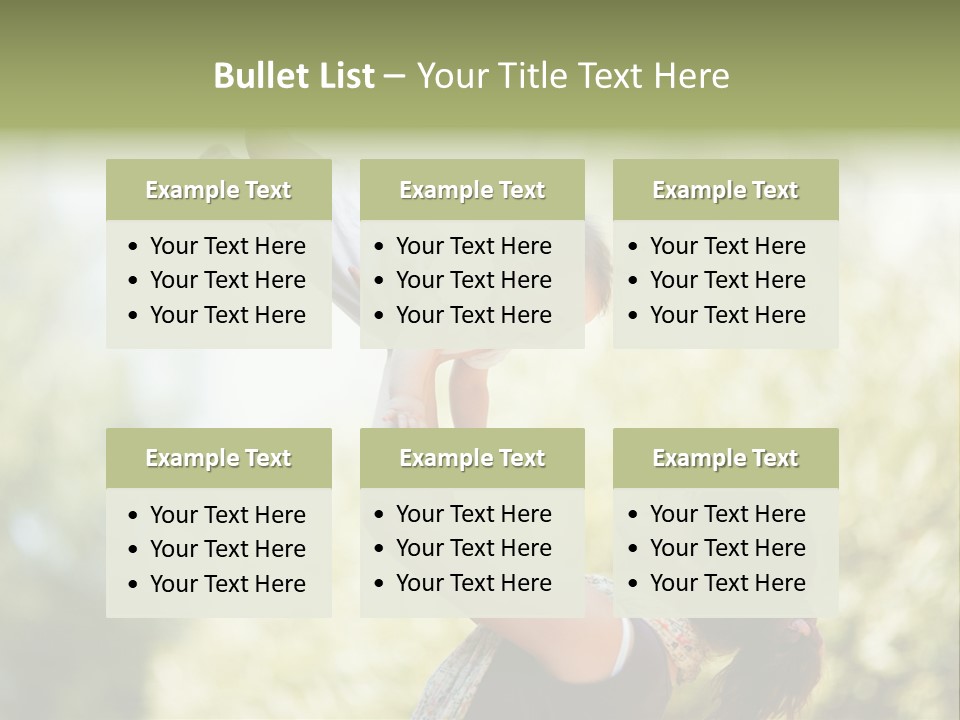 Smile Joyful Daughter PowerPoint Template